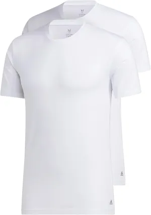 adidas Men's Stretch Cotton Crew Neck Undershirts (2-Pack)