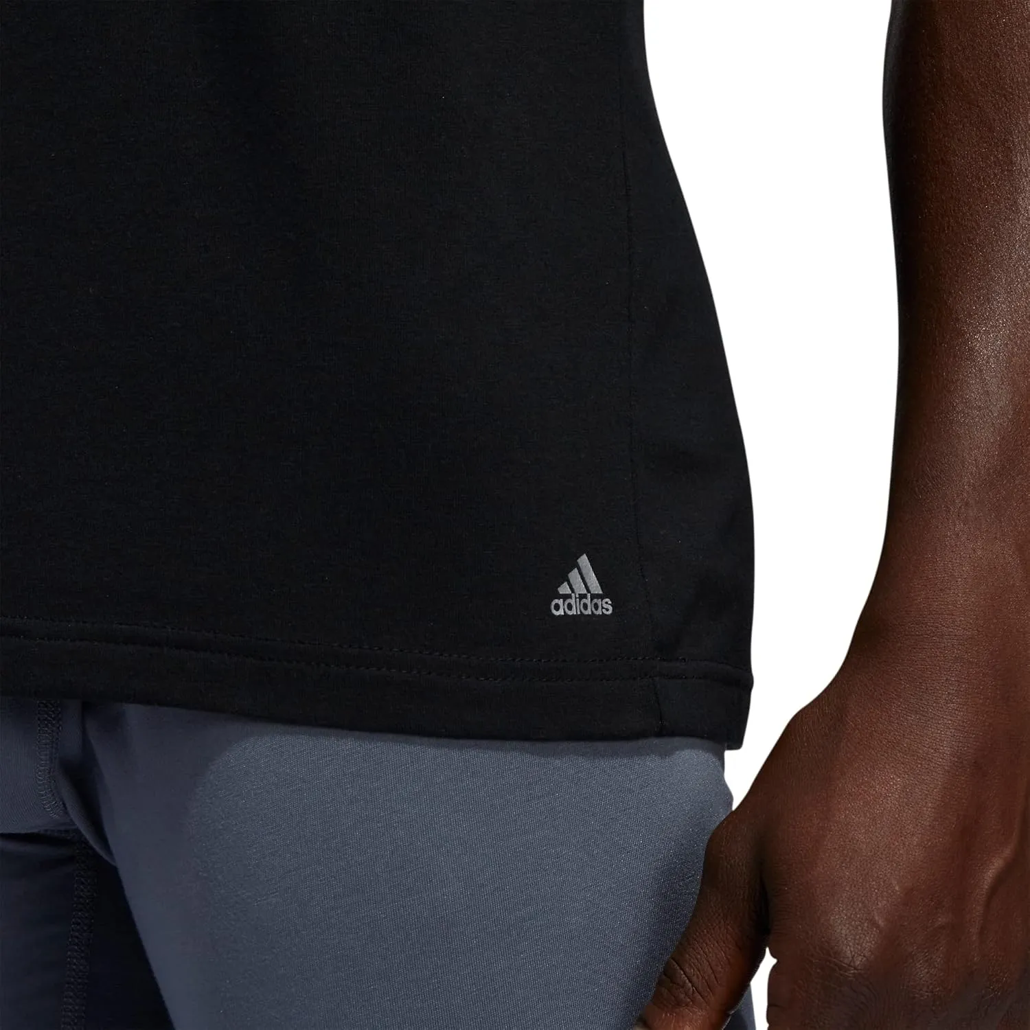 adidas Men's Stretch Cotton Crew Neck Undershirts (2-Pack)