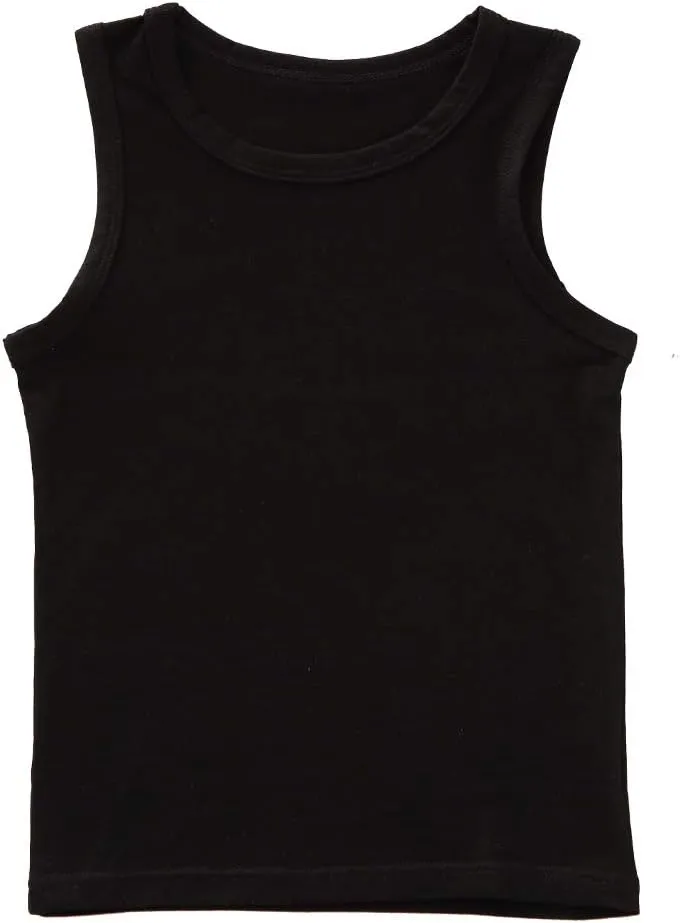 benetia Girl's Boys Cotton Tank Kids Undershirts 3-Pack
