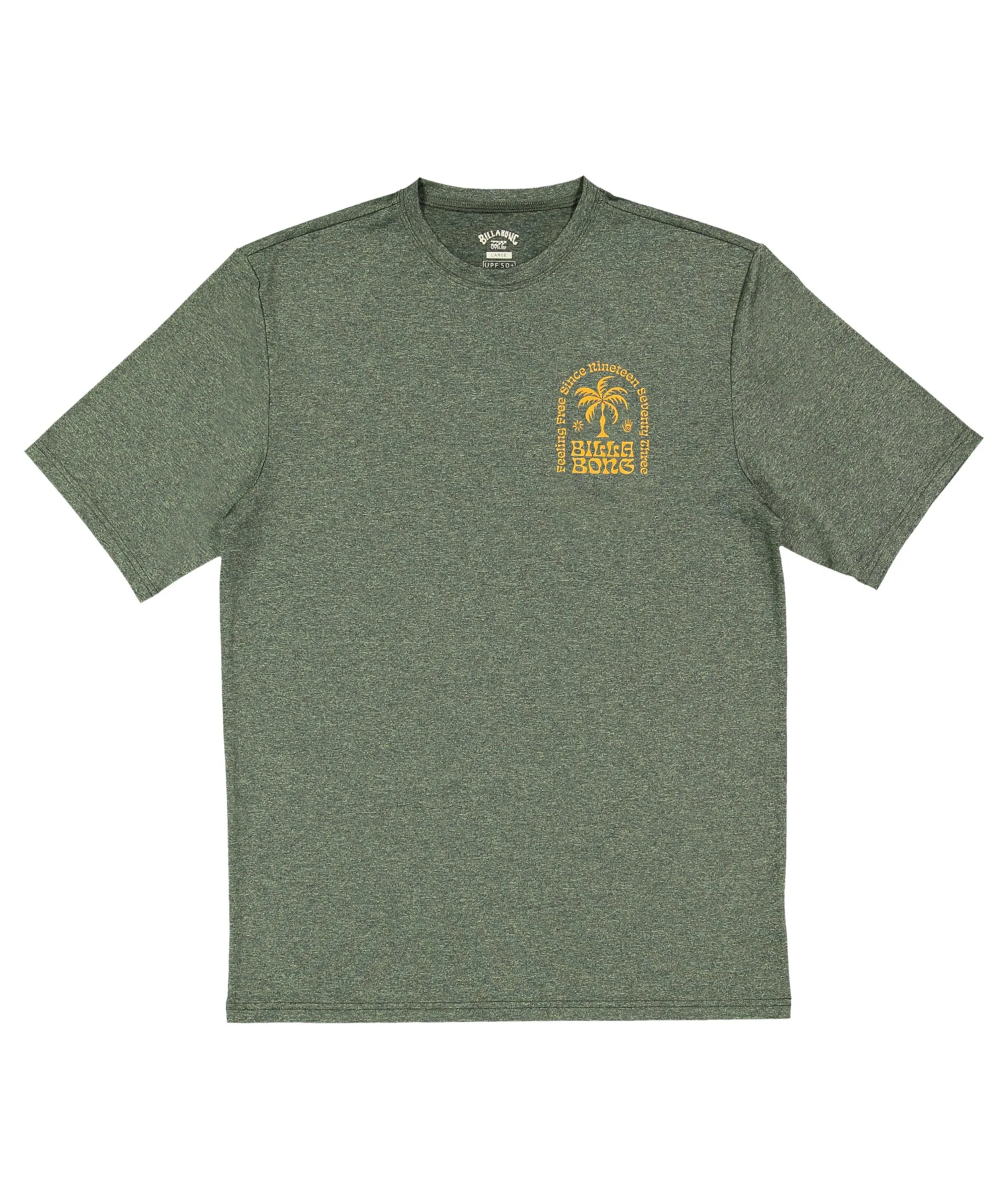 Billabong Boys Big Wave Shazza Lf Ss Rash Vest - Military Heather