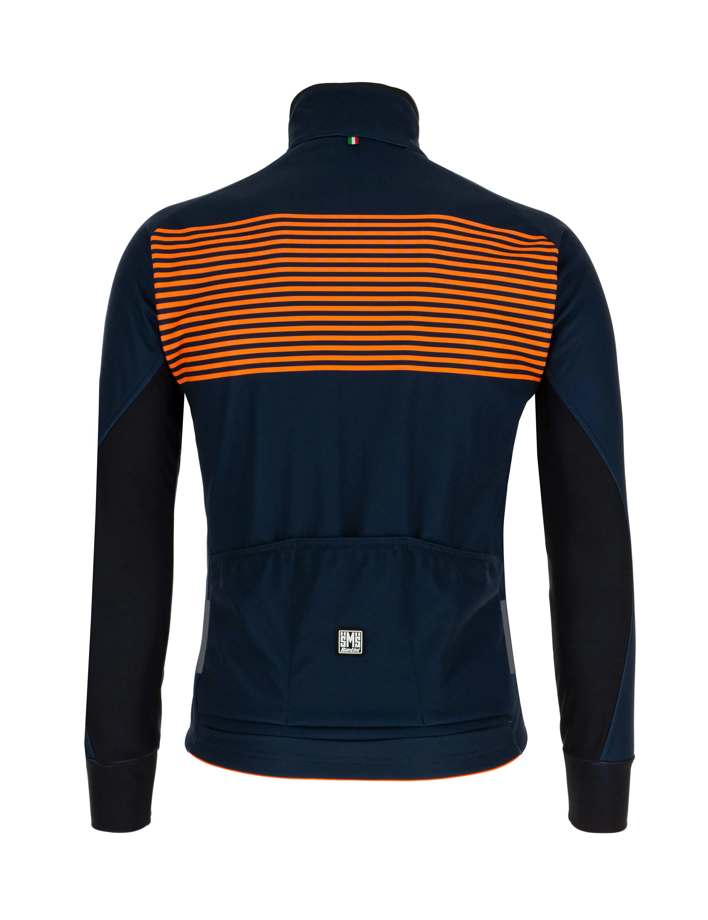 Color Winter Jacket in Navy/Orange by Santini