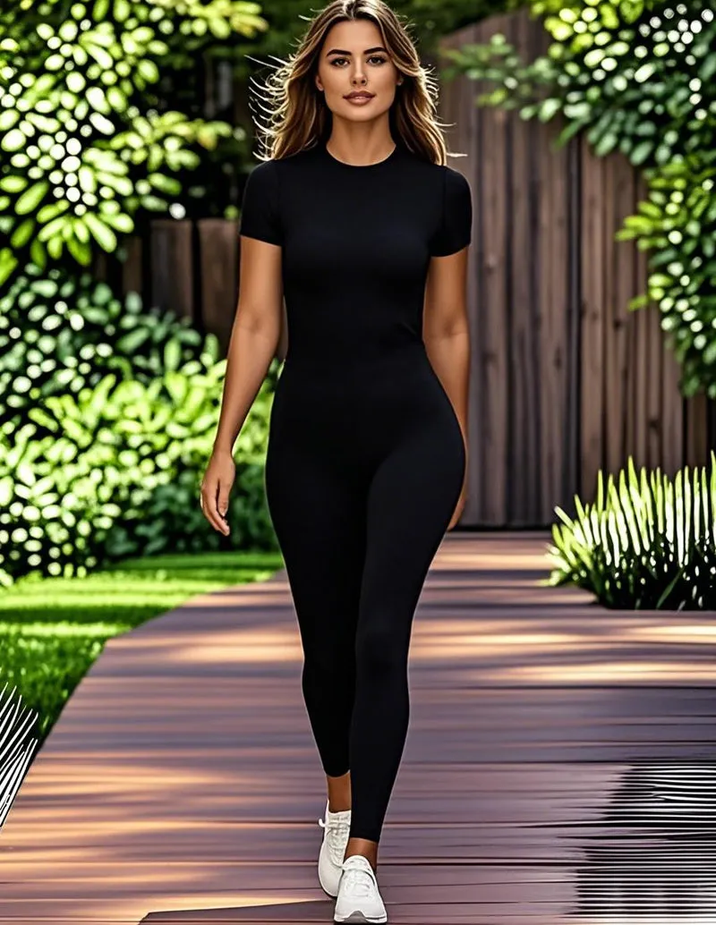 Comfort Stretch Fabric Jumpsuit