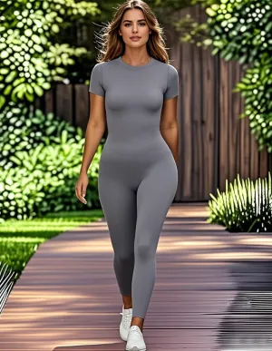Comfort Stretch Fabric Jumpsuit