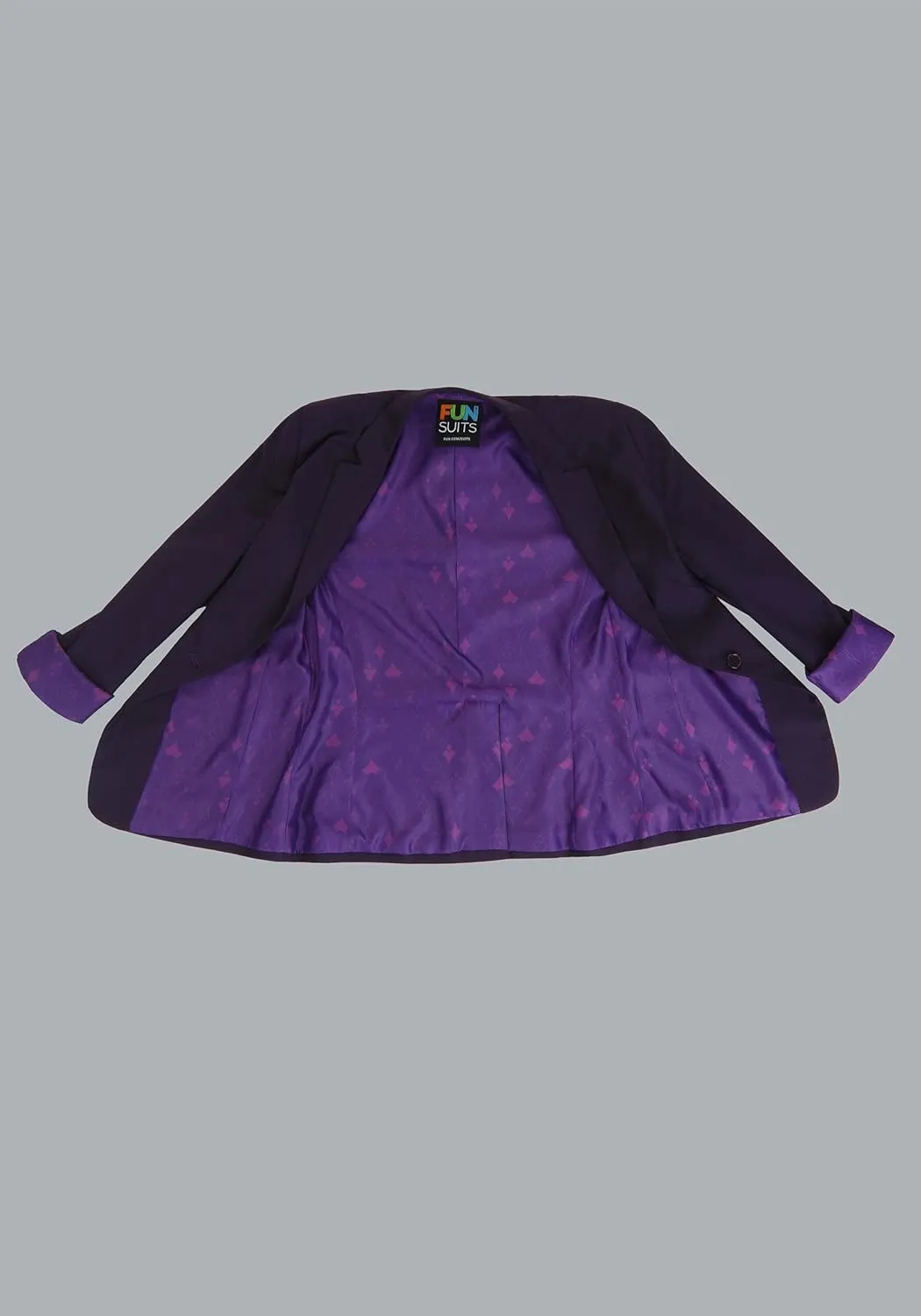 Dark Knight Joker Women's Blazer with Printed Satin Lining and Functional Pockets - Officially Licensed