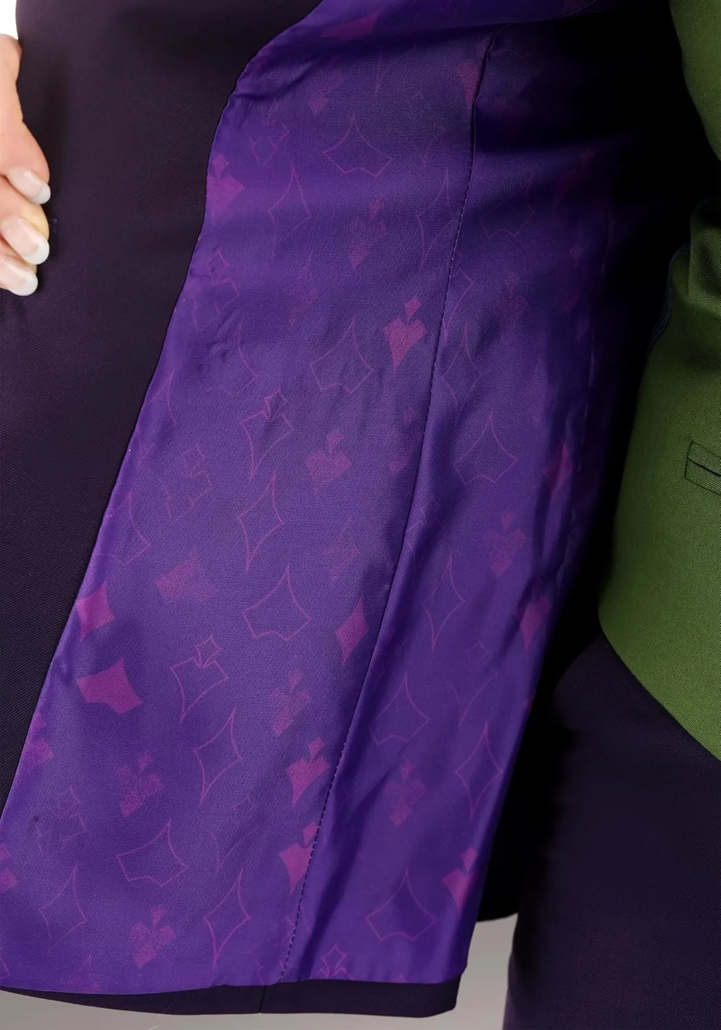 Dark Knight Joker Women's Blazer with Printed Satin Lining and Functional Pockets - Officially Licensed