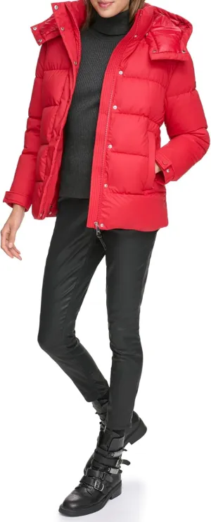 DKNY Womens Down Puffer Coat