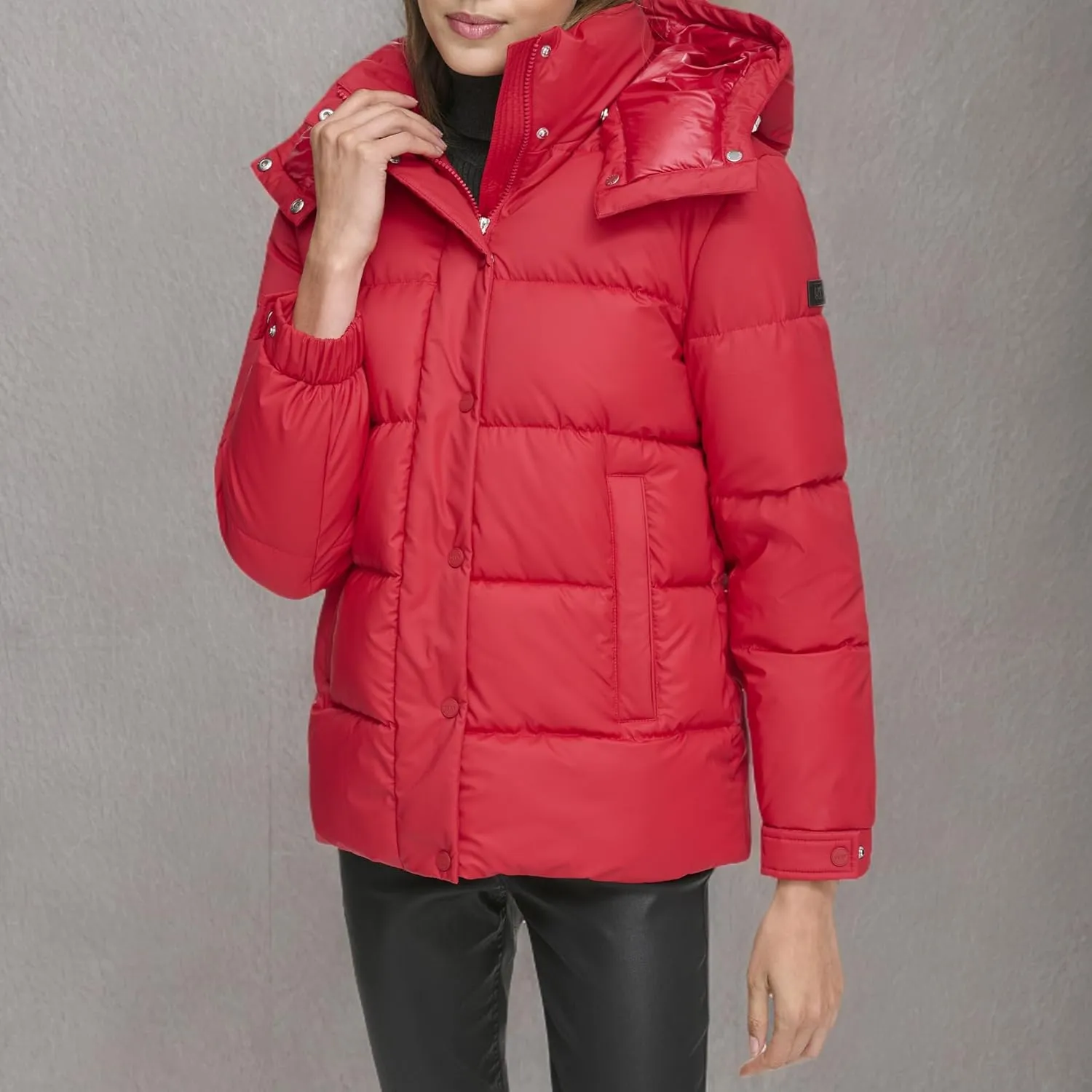 DKNY Womens Down Puffer Coat