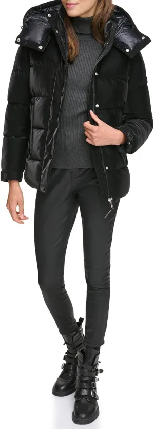 DKNY Womens Down Puffer Coat