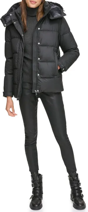 DKNY Womens Down Puffer Coat