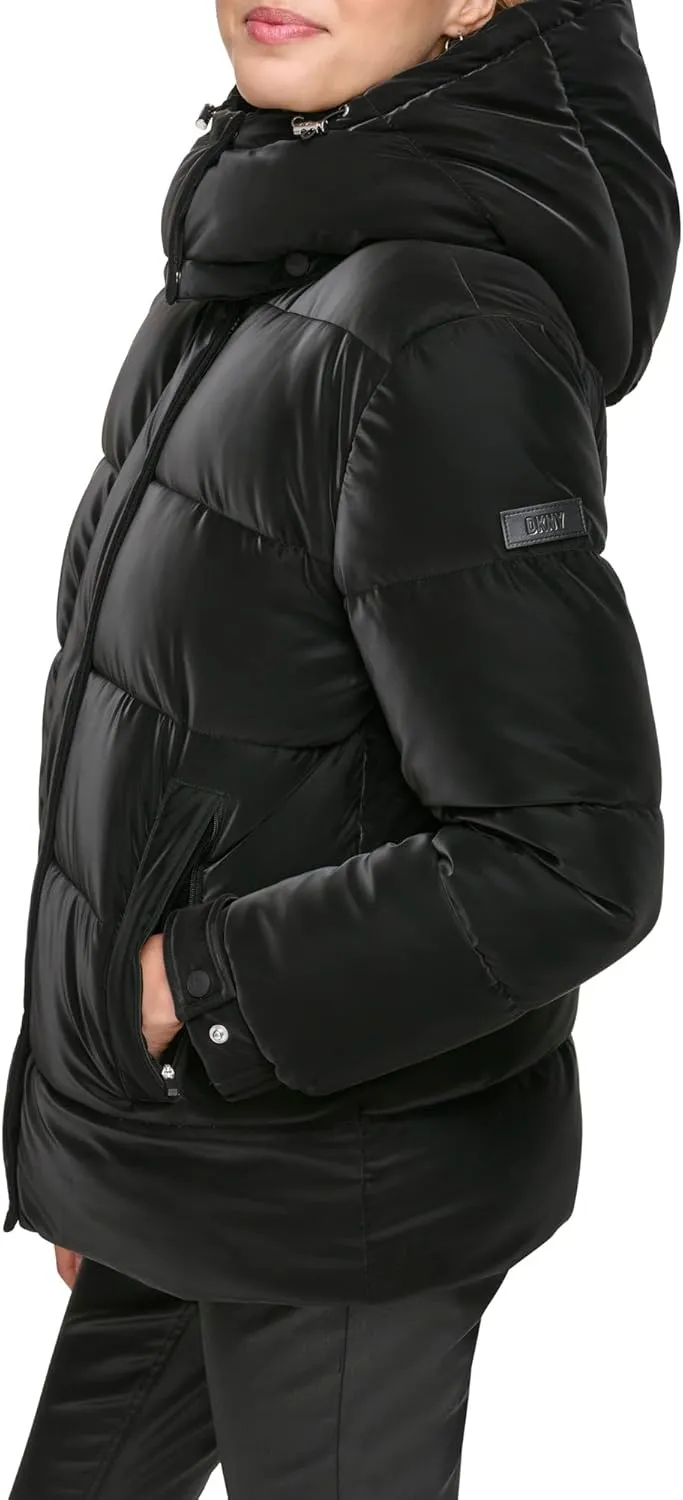 DKNY Womens Down Puffer Coat