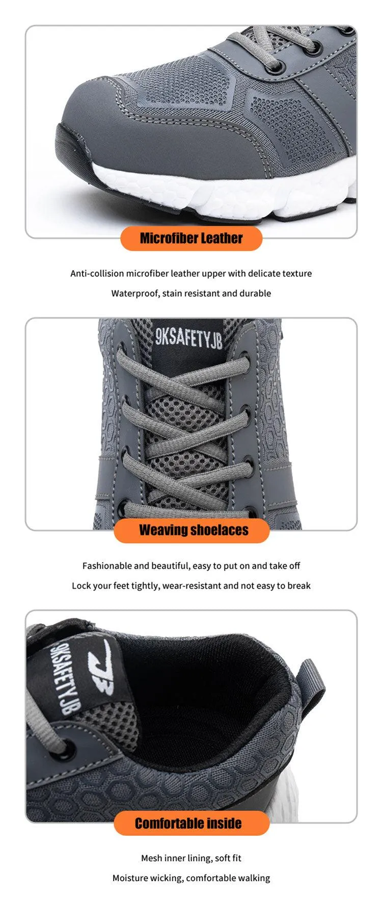 Fashionable Men's Lightweight Breathable Hiking Shoes
