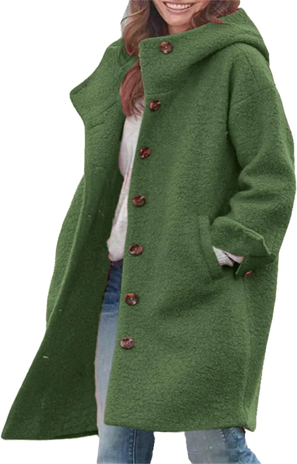 JOFOW trench coat women wool coats for women long coat women womens dress coat