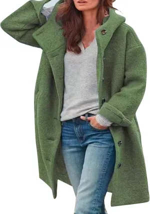 JOFOW trench coat women wool coats for women long coat women womens dress coat