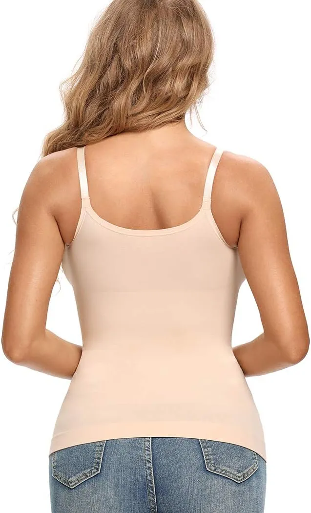 JOYSHAPER Women's Shapewear Tank Tops Tummy Control Camisoles Seamless Compression Cami Tops with Adjustable Straps