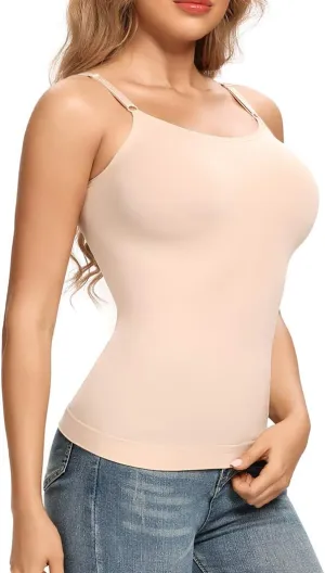 JOYSHAPER Women's Shapewear Tank Tops Tummy Control Camisoles Seamless Compression Cami Tops with Adjustable Straps