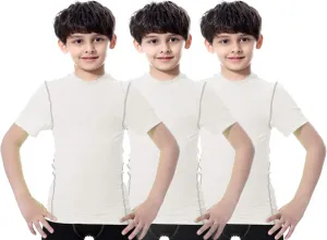 LANDUNSI 1~3 Pack Youth Boys Compression Shirt Athletic Short Sleeve Baseball Undershirt Soccer Sports Base Layer Top