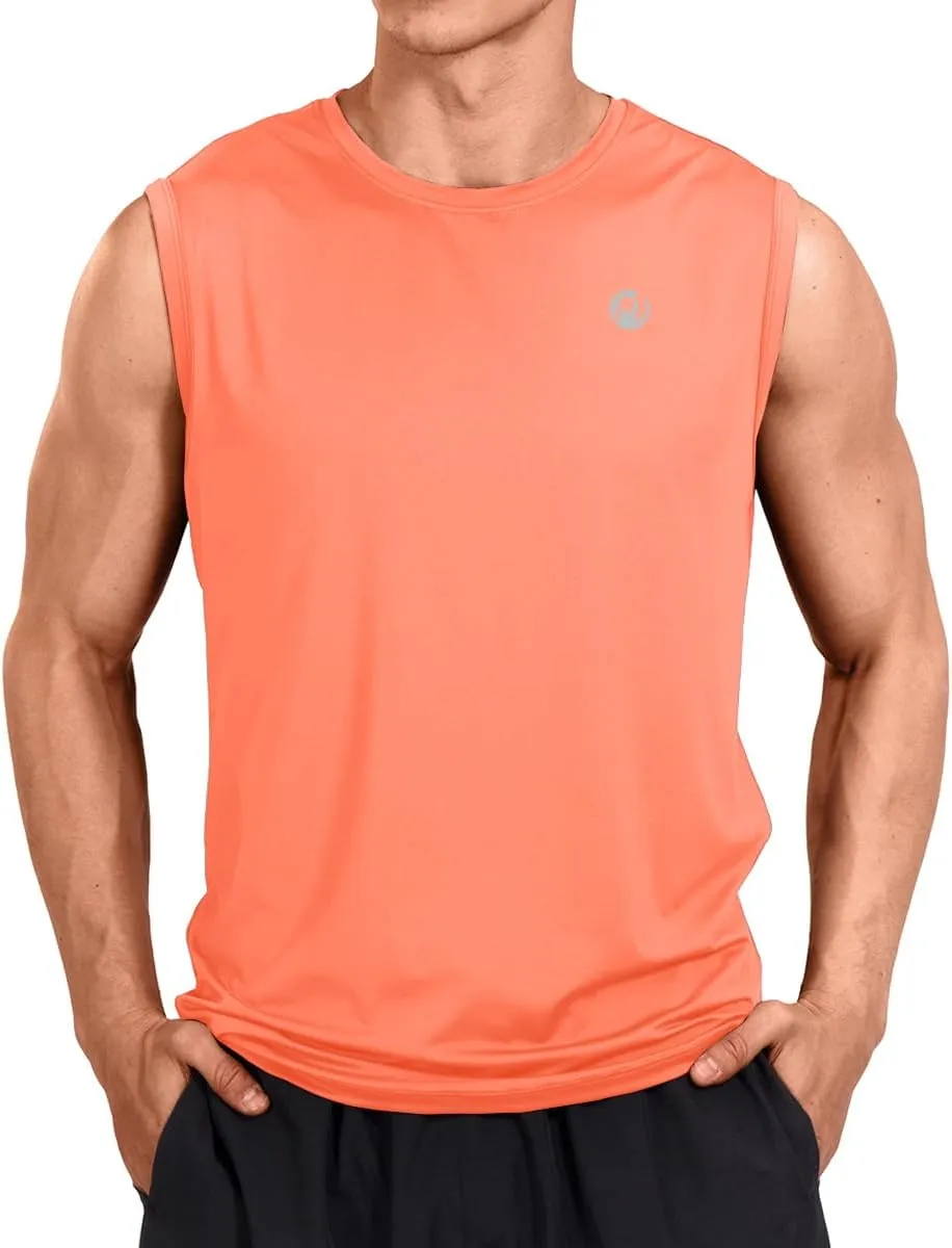 M MOTEEPI Mens Sleeveless Muscle Shirts Workout Athletic Gym Tank Tops Quick Dry