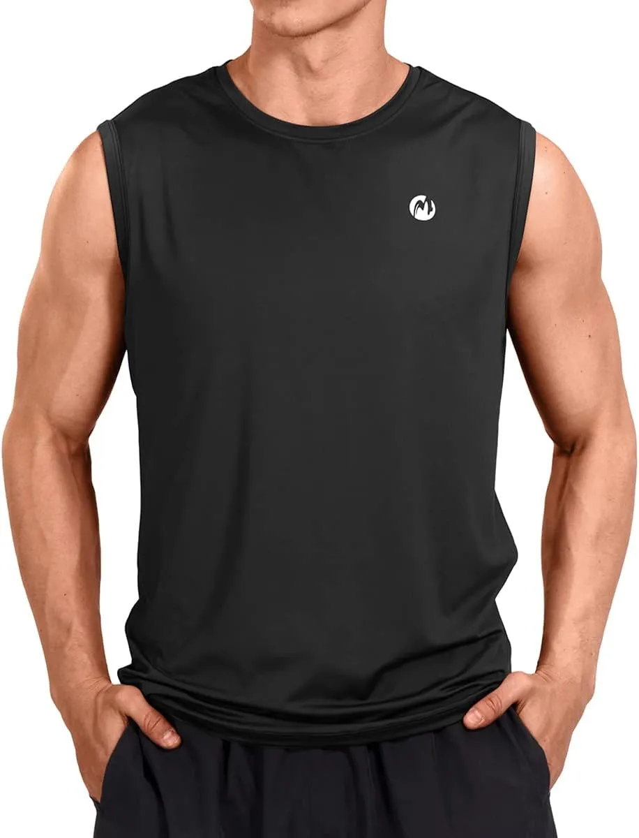 M MOTEEPI Mens Sleeveless Muscle Shirts Workout Athletic Gym Tank Tops Quick Dry