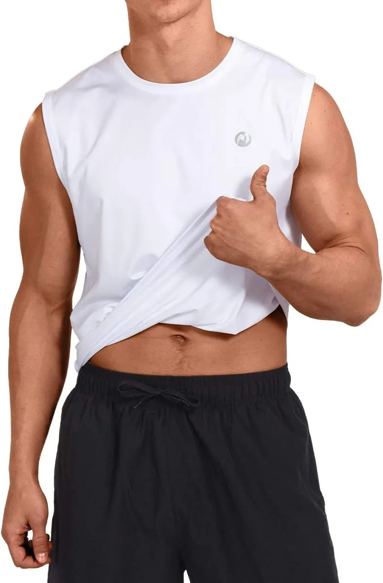 M MOTEEPI Mens Sleeveless Muscle Shirts Workout Athletic Gym Tank Tops Quick Dry