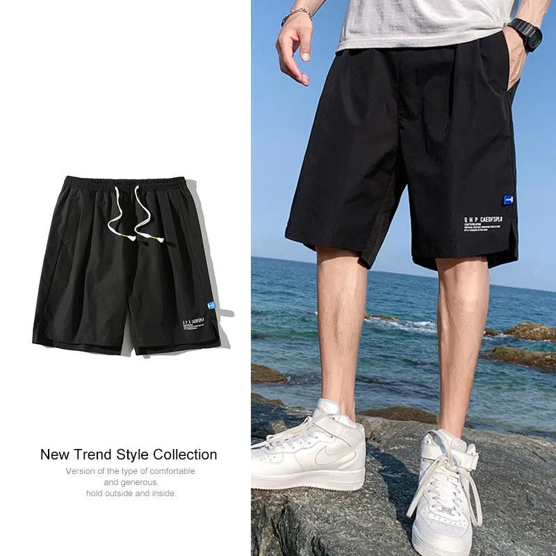 Mens Ice Silk Quick-Dry Shorts  Lightweight Summer Sportswear