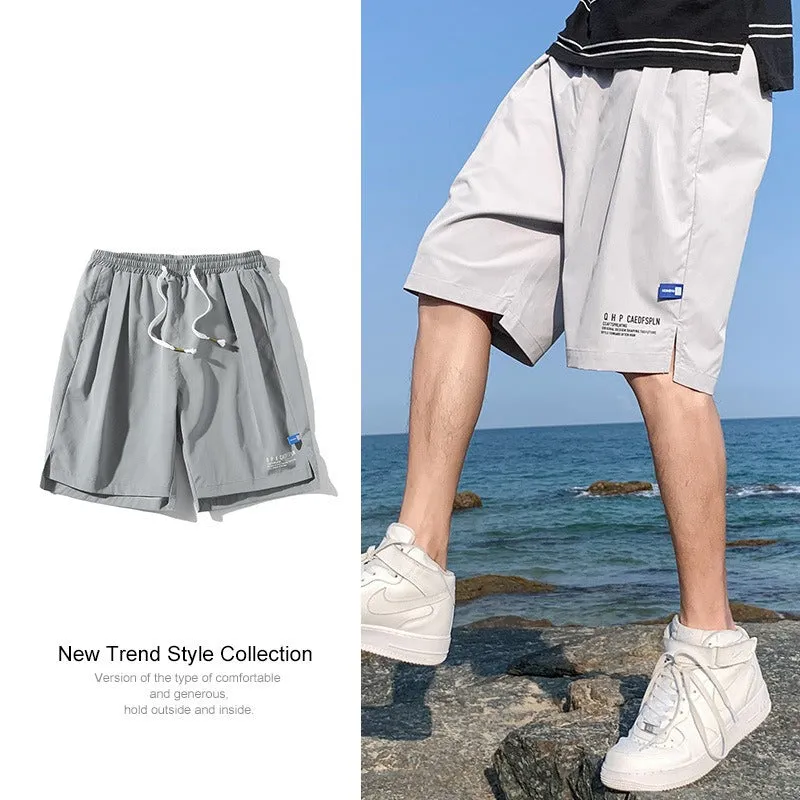 Mens Ice Silk Quick-Dry Shorts  Lightweight Summer Sportswear