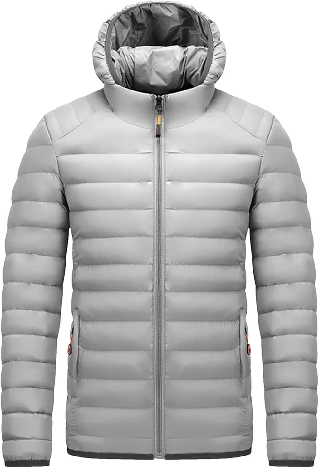 Men's Lightweight Packable Puffer Jacket Men Winter Warm Cotton Padded Outwear Casual Hooded Down Coats