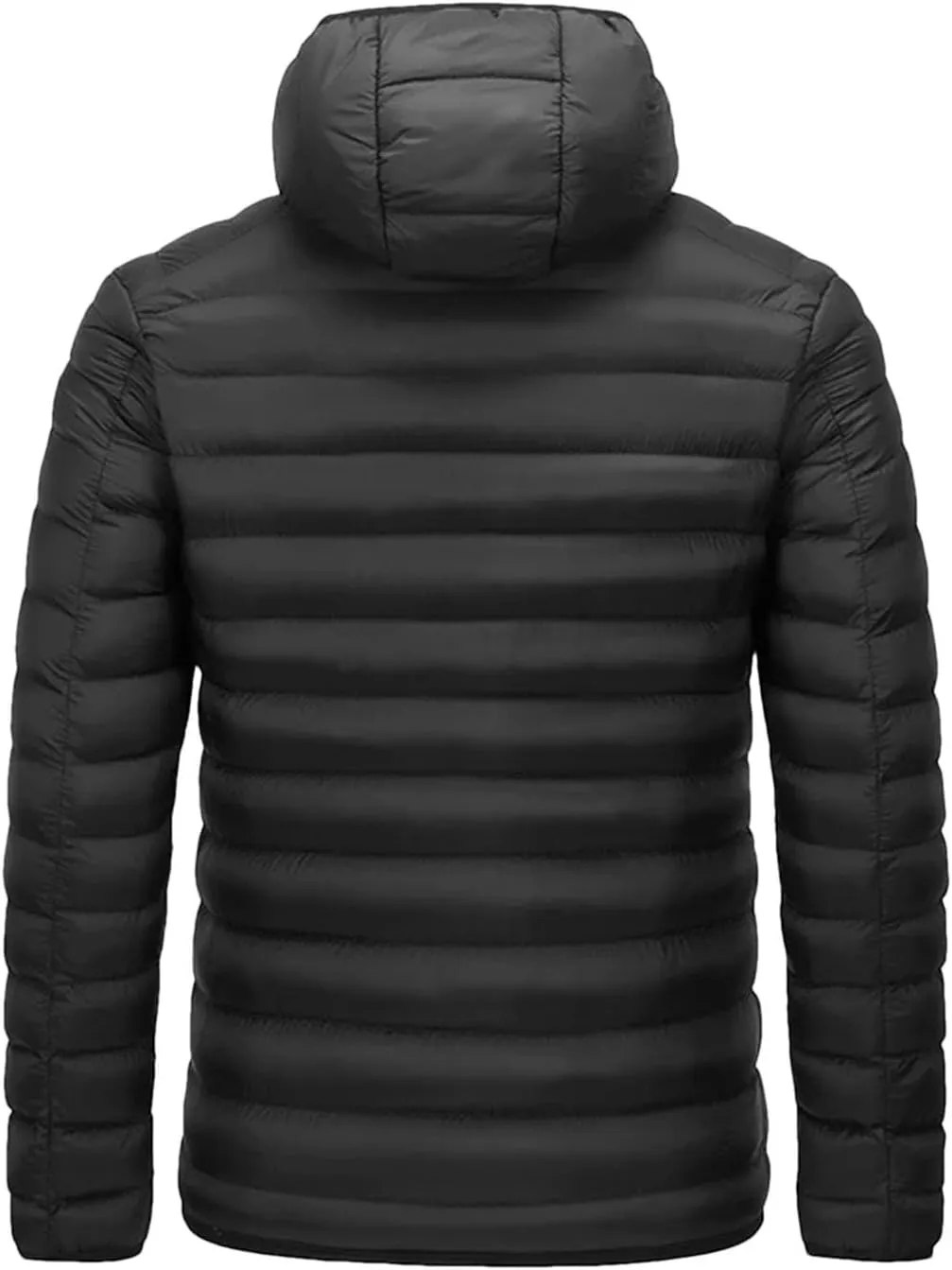 Men's Lightweight Packable Puffer Jacket Men Winter Warm Cotton Padded Outwear Casual Hooded Down Coats