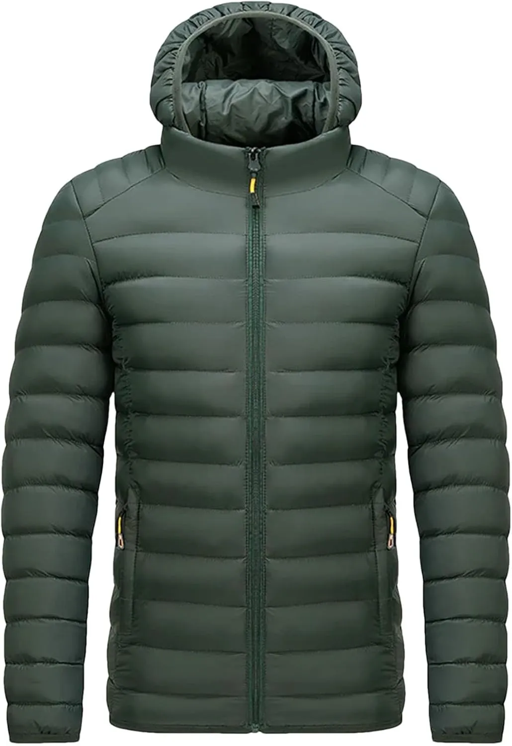 Men's Lightweight Packable Puffer Jacket Men Winter Warm Cotton Padded Outwear Casual Hooded Down Coats