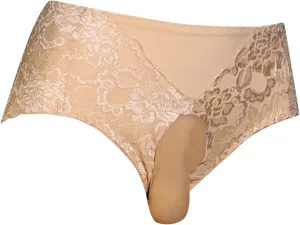 Mens Sexy Underwear Men's Sexy Lace See Through Ball Pouch Boxers Briefs Underpants Panties Valentine's Day Gifts