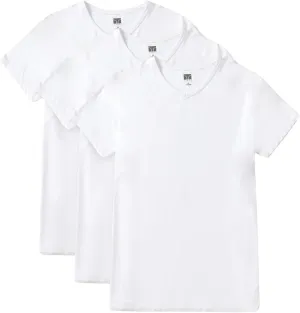 Men's V-Neck Undershirts, Ultra-Soft, Lightweight, Breathable, 3 Pack, Multicolor