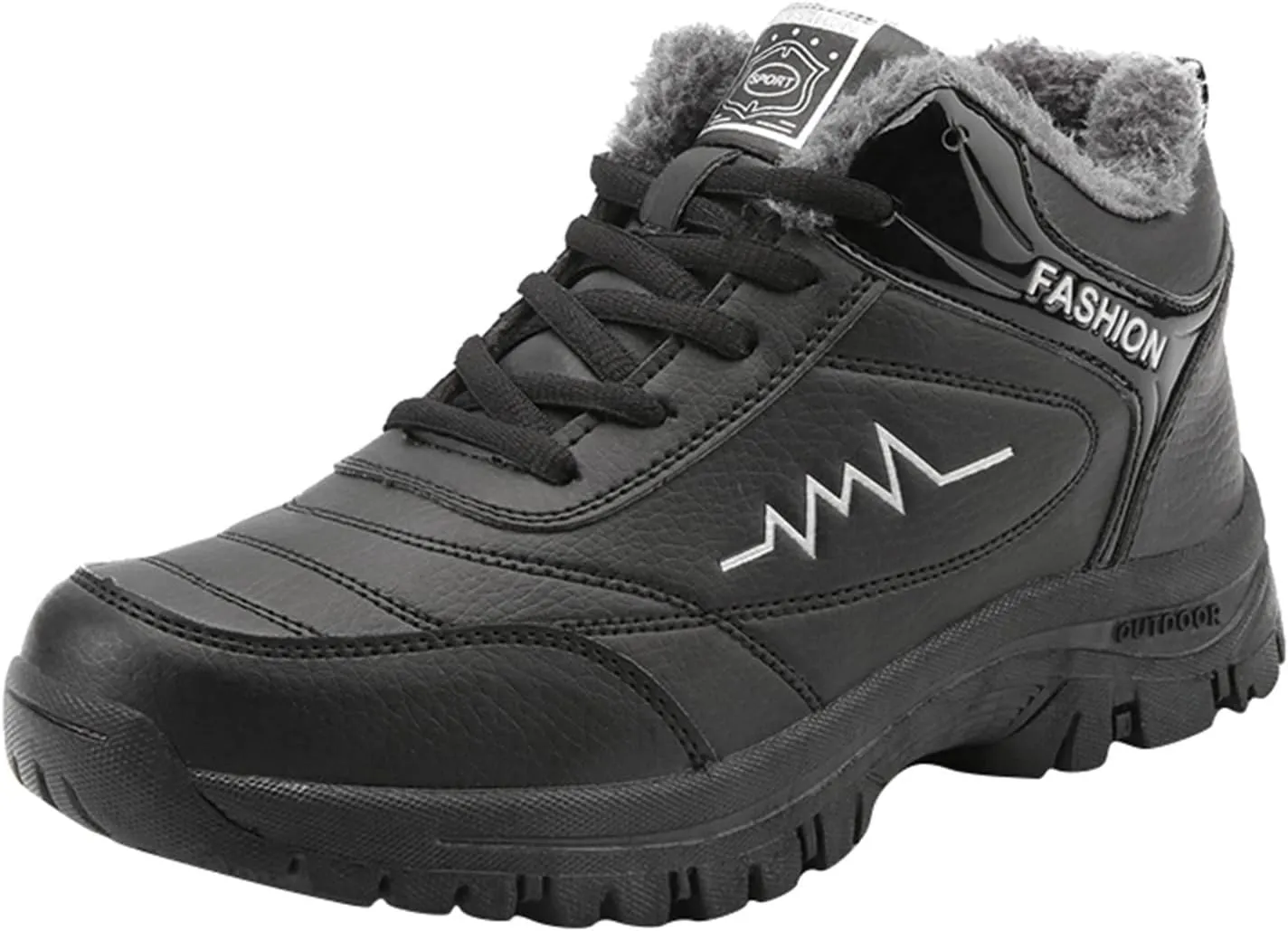 Men's Work Boots Soft Toe Hiking Sneakers Warm Fur Lined Womens Workout Shoes Winter Winter Backpacking Snow Botas Warm Water Hike Grounded Footwear