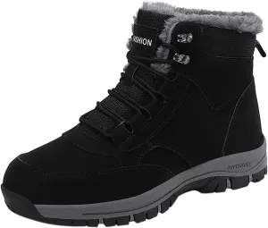 Men's Work Boots Steel Toe Hiking Sneakers Fur Lined Ankle Boot Women's Safety Toe Shoes Nonslip Non Slip Shoes Food Service Waterproof Hike Grounded Footwear