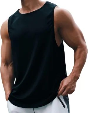 Mens Workout Muscle Tanks Gym Vest Fitness Jogging Sports Mesh Cool Tank Tops Quick-Dry T52T53