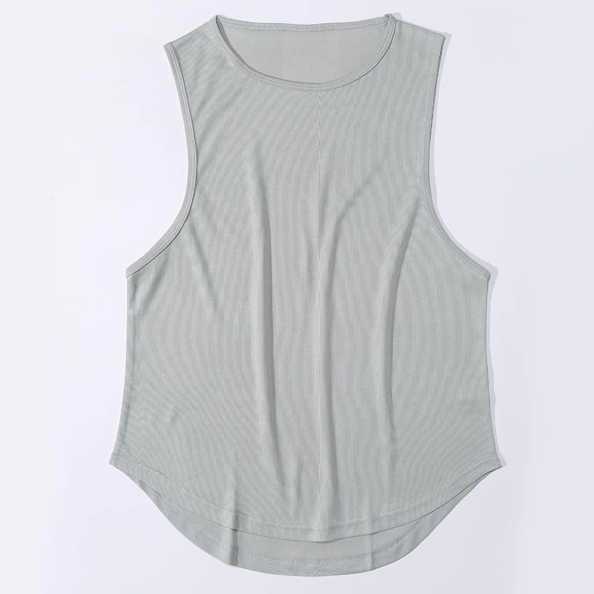 Mens Workout Muscle Tanks Gym Vest Fitness Jogging Sports Mesh Cool Tank Tops Quick-Dry T52T53