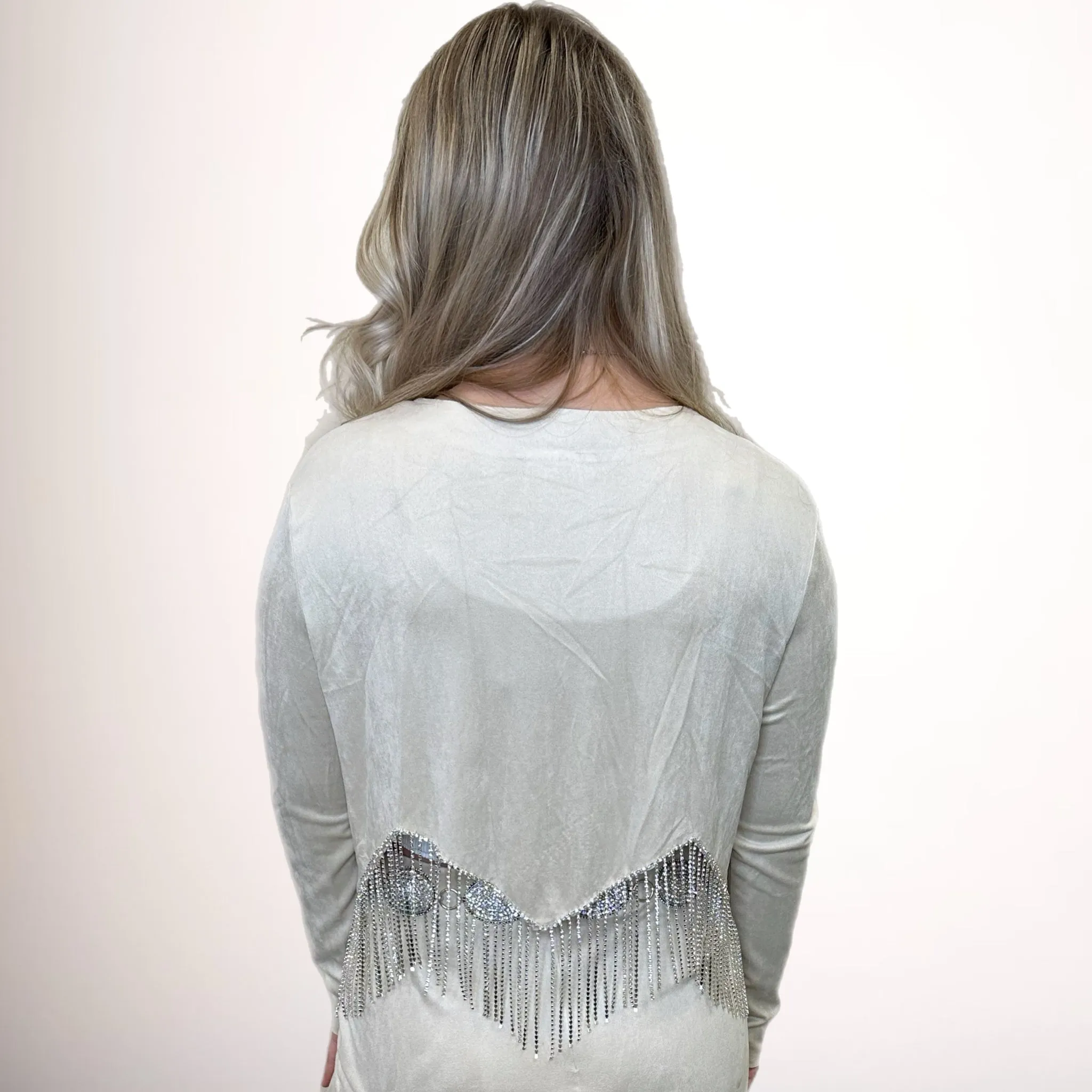 Rhinestone Royale Suede Jacket