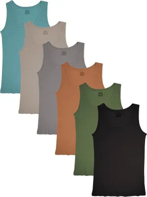 Sexy Basics Tank Tops for Women, Cotton Flex Tank Tops- Multi Packs