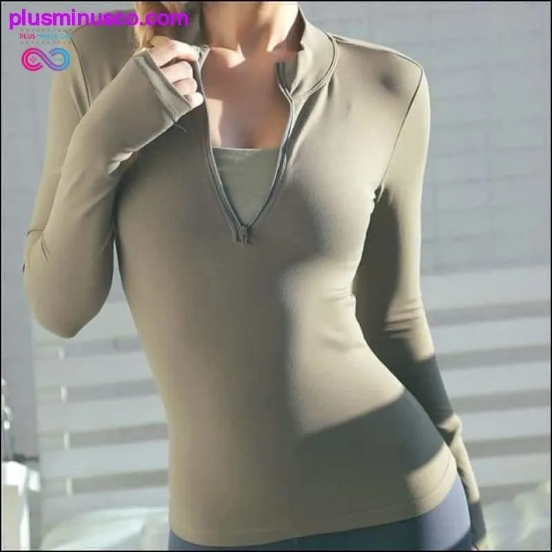 Sport Zipper Gym Fitness Shirt