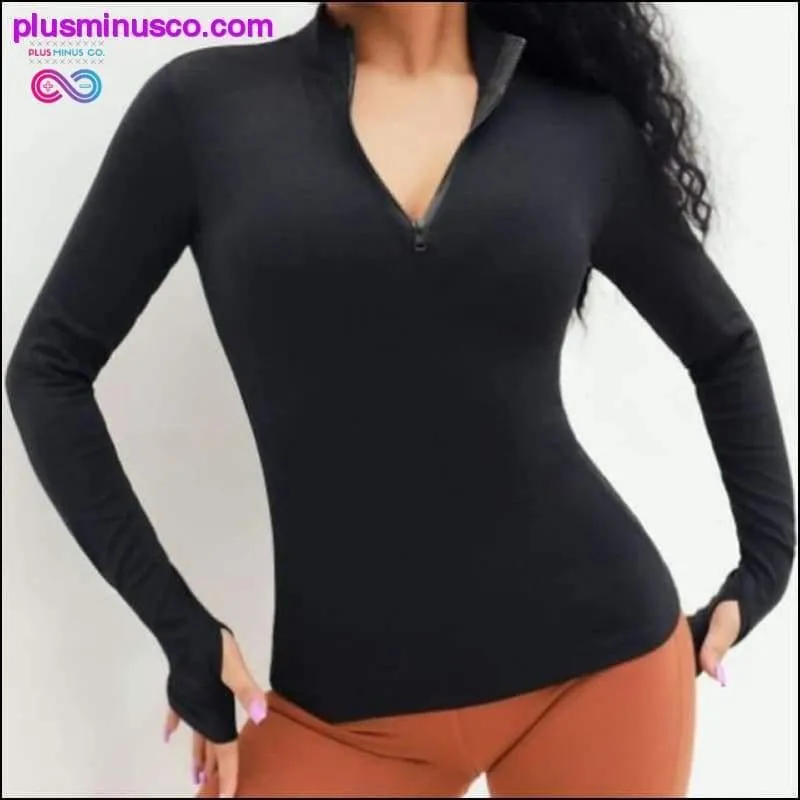 Sport Zipper Gym Fitness Shirt