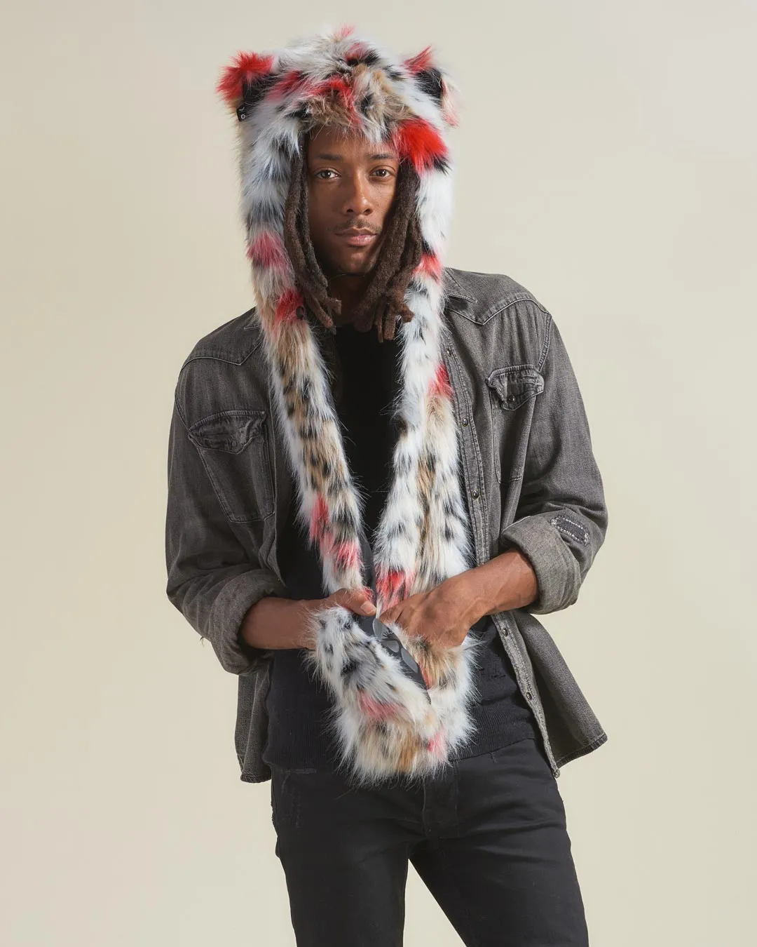 Strawberry Leopard Collector Edition Faux Fur Hood | Men's