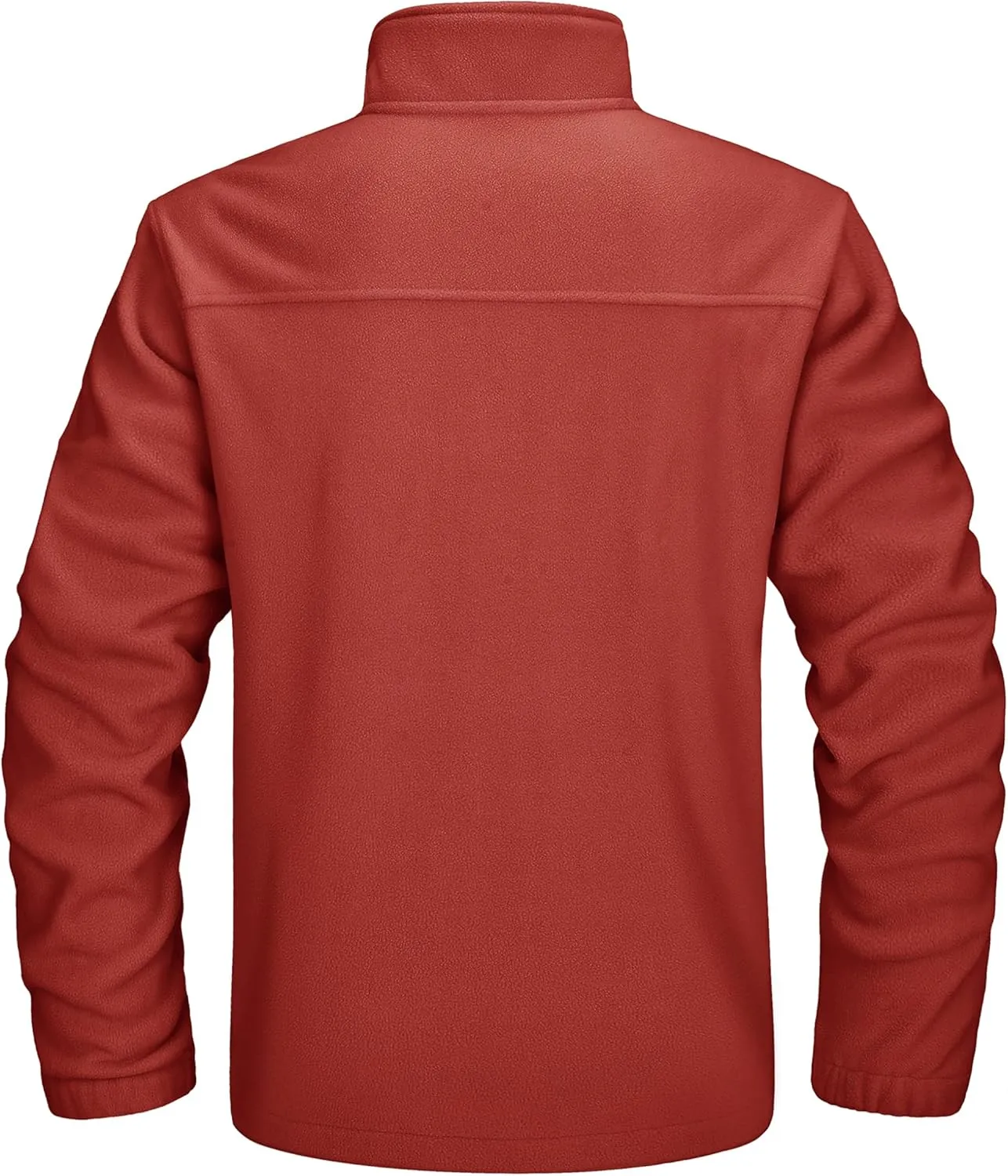 TACVASEN Men's Polar Fleece Jackets Lightweight Soft Winter Thermal Coats Outdoor Windproof Zip Up Jacket with Pockets