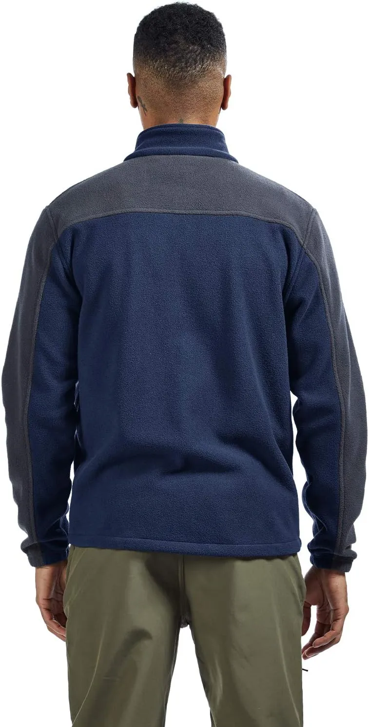 TBMPOY Men's Fleece Jackets Lightweight Full-Zip Fall Jacket Warm Winter Coats Outdoor Hiking with Pockets