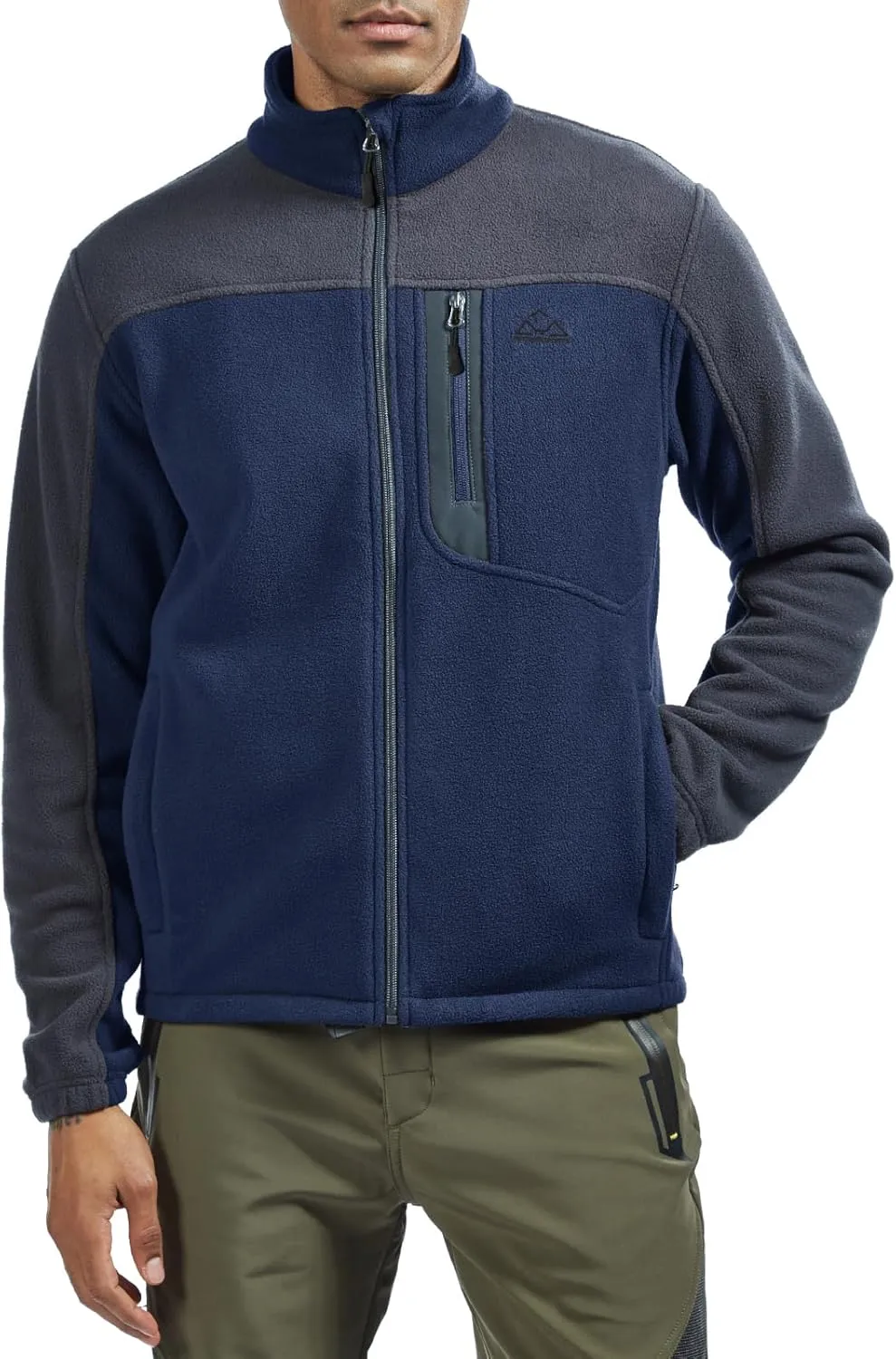 TBMPOY Men's Fleece Jackets Lightweight Full-Zip Fall Jacket Warm Winter Coats Outdoor Hiking with Pockets
