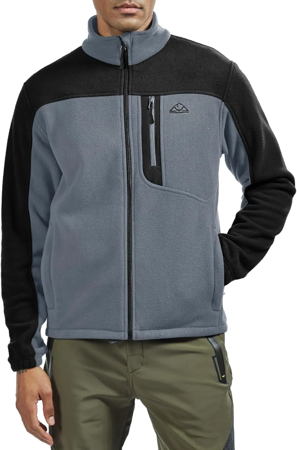 TBMPOY Men's Fleece Jackets Lightweight Full-Zip Fall Jacket Warm Winter Coats Outdoor Hiking with Pockets