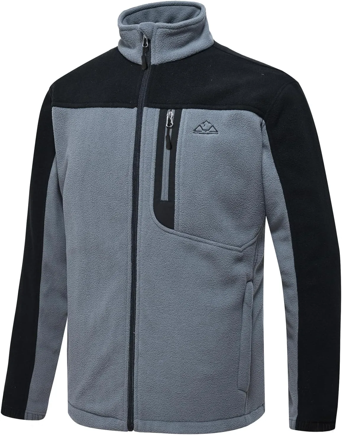 TBMPOY Men's Fleece Jackets Lightweight Full-Zip Fall Jacket Warm Winter Coats Outdoor Hiking with Pockets