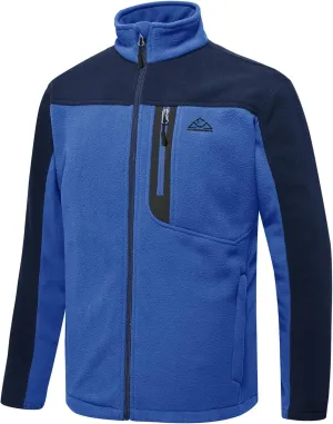 TBMPOY Men's Fleece Jackets Lightweight Full-Zip Fall Jacket Warm Winter Coats Outdoor Hiking with Pockets