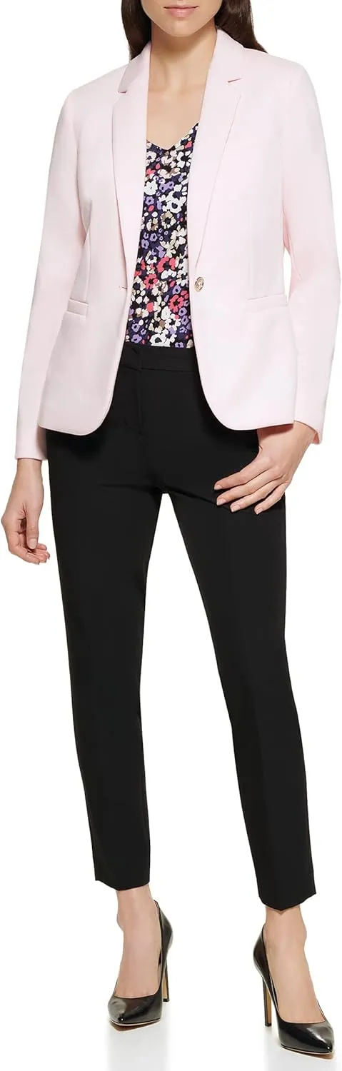 Tommy Hilfiger Women's Lapel Single-Button Blazer