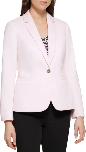Tommy Hilfiger Women's Lapel Single-Button Blazer