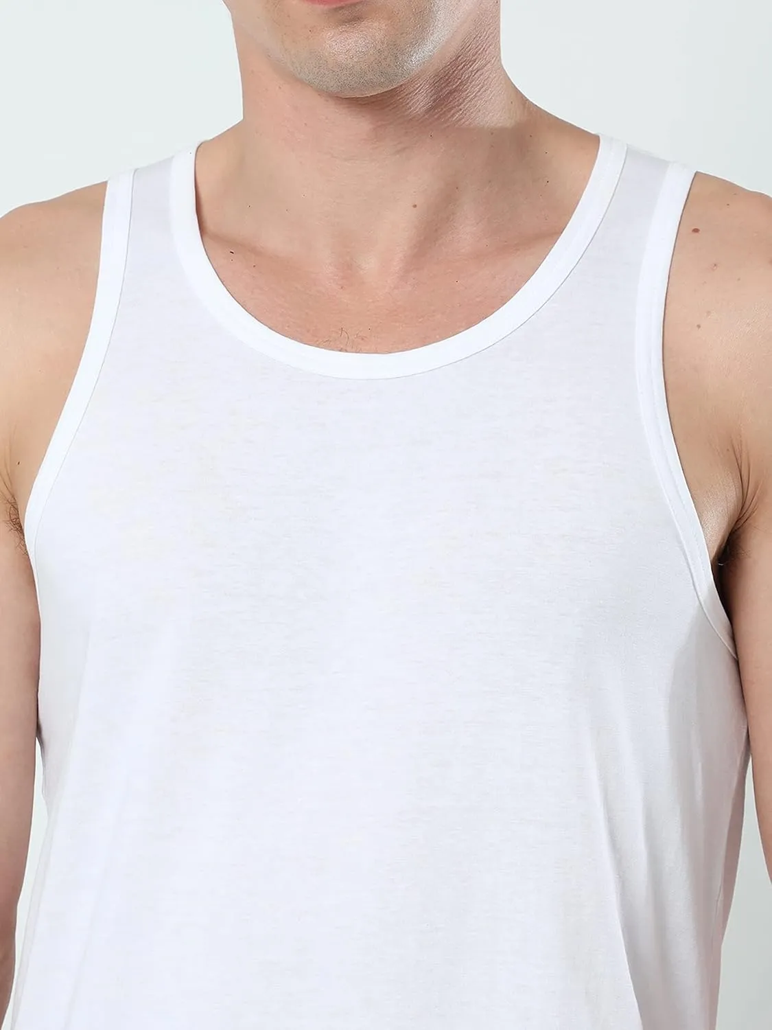 TREDECIM Men Organic Cotton Crew Neck Tank Tops Casual Classic Sleeveless Undershirts Pack of 3