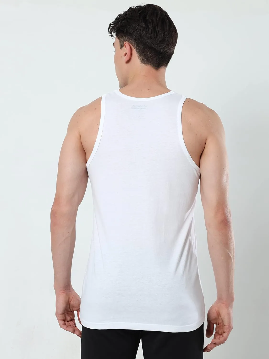 TREDECIM Men Organic Cotton Crew Neck Tank Tops Casual Classic Sleeveless Undershirts Pack of 3