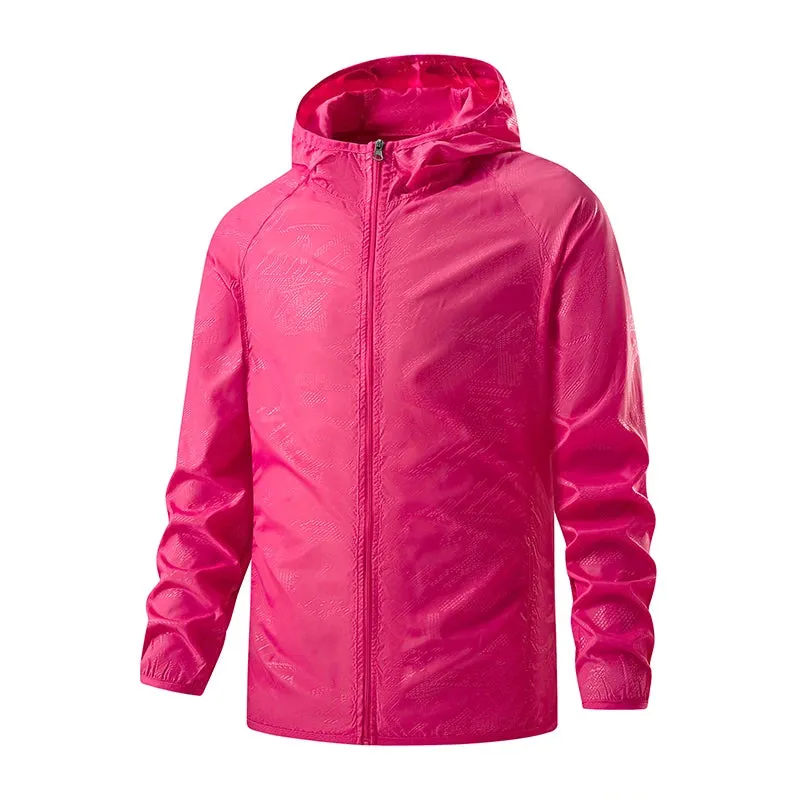 Unisex Waterproof Hiking Jacket with Sun Protection